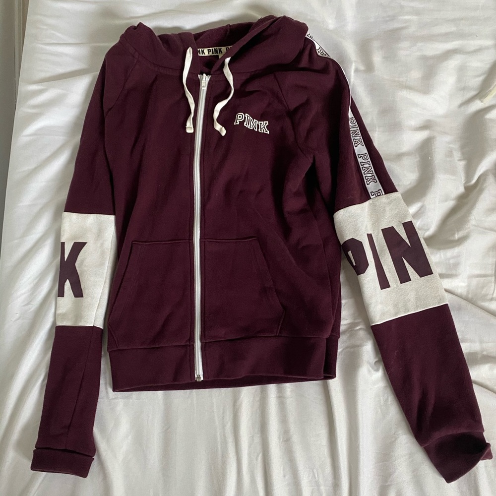 PINK zip up hoodie